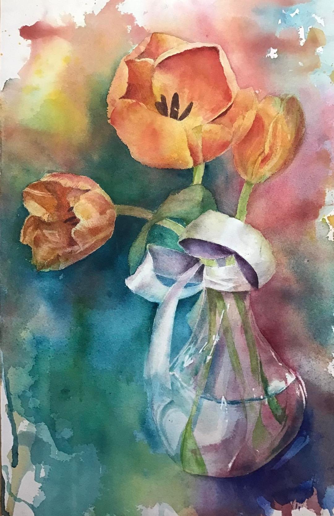 painting - Cara's Bouquet