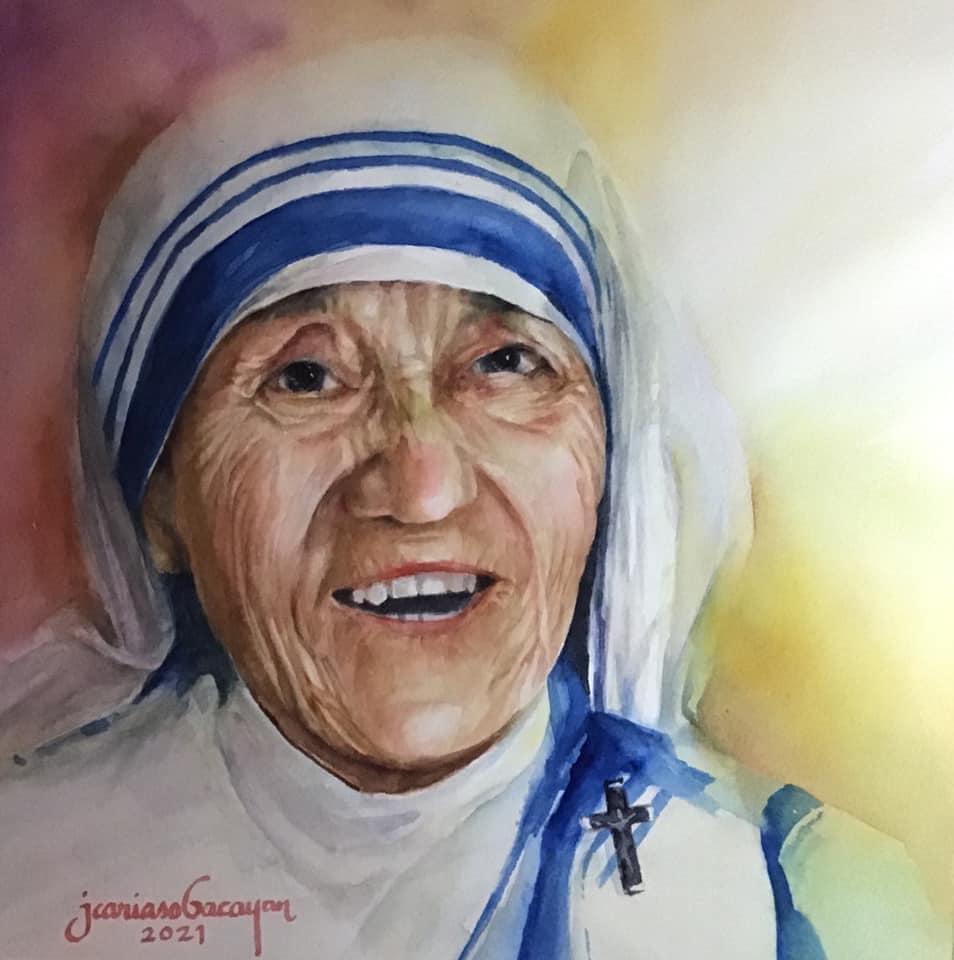 painting - Mother Theresa 2