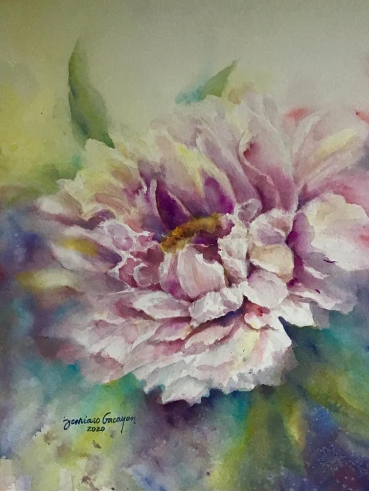 painting - Peony