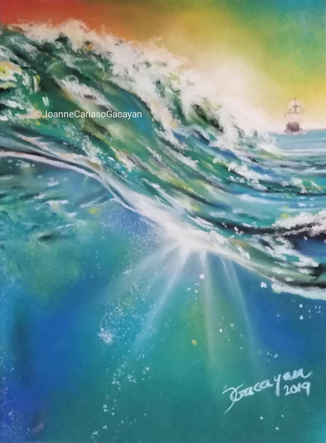 painting - Courage