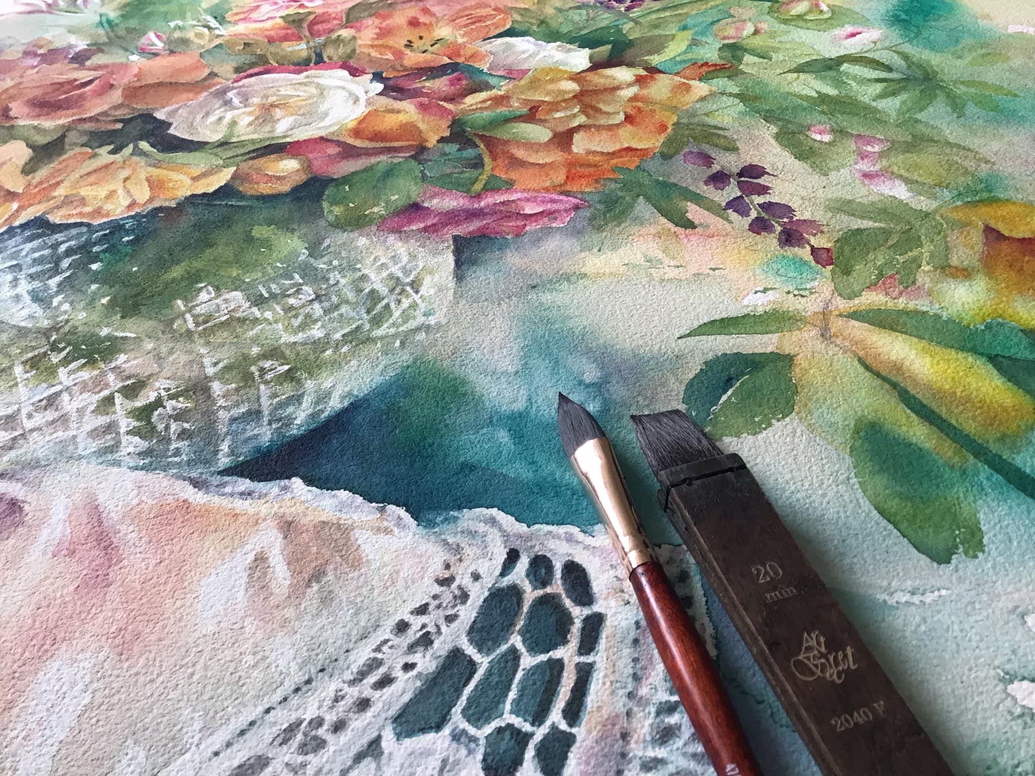 painting in progress